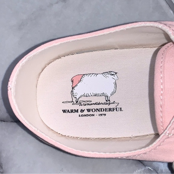 Sperry x Warm & Wonderful Men's 11 Pink Black White Sheep Shoes New - Picture 7 of 9
